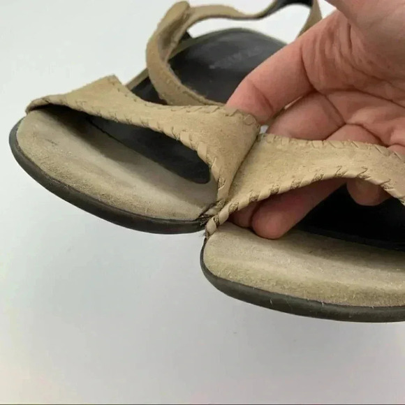 Aerosoles heels size 8 tan suede sticky strap comfort vintage 90s y2k - Picture 10 of 13